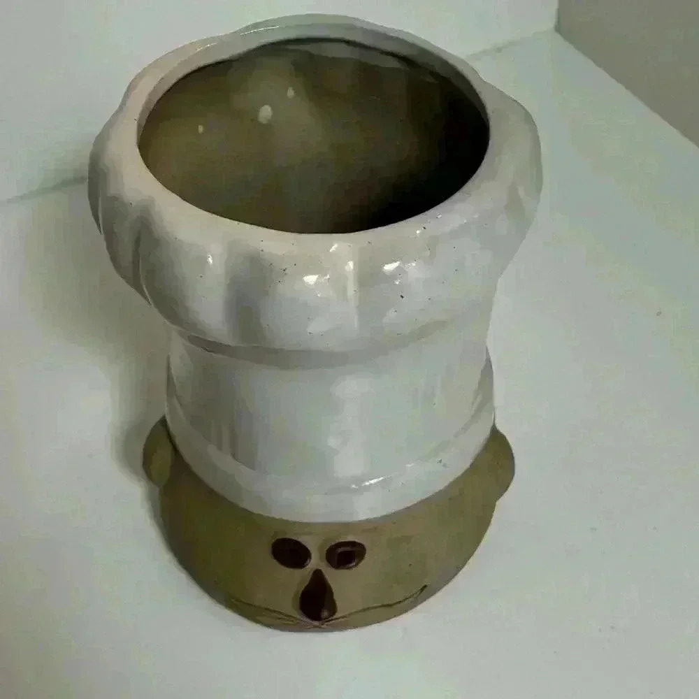 Le Chef vintage glazed ceramic kitchen utensil holder and salt & pepper shakers - Picture 3 of 14